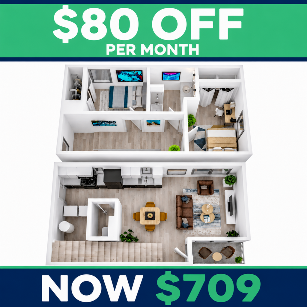 2BR/2BA – Moore