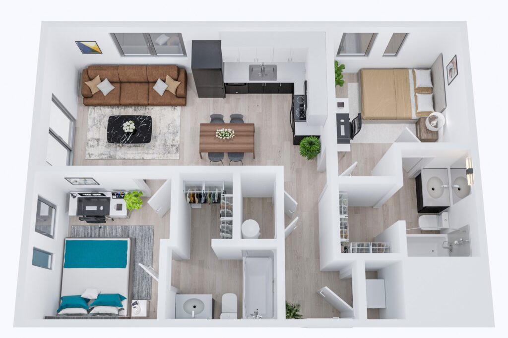 2BR/2BA – Moore